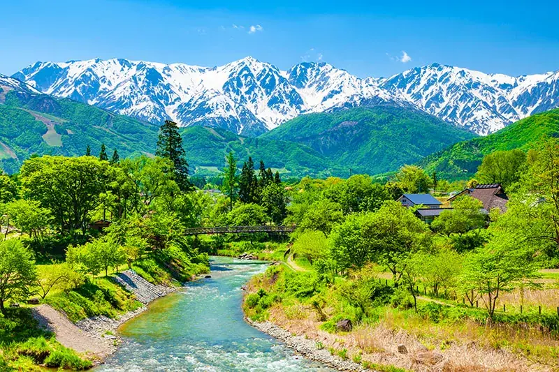 Планинско село в Нагано, Япония