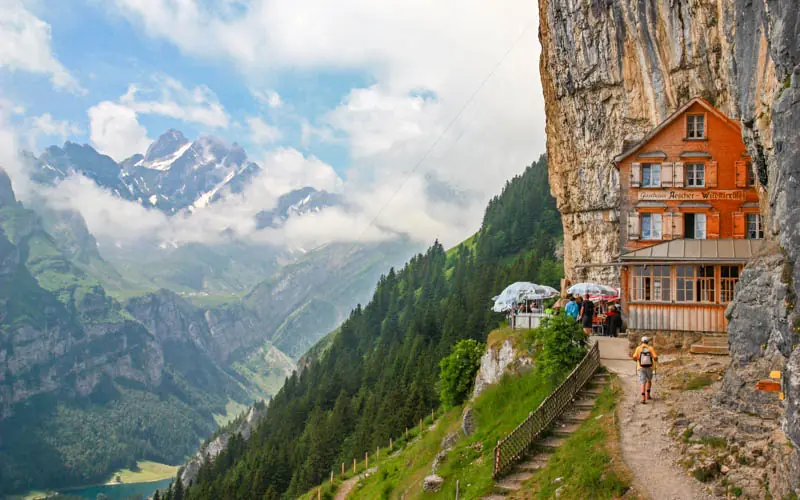 Планинска гледка в Апенцел, Швейцария
