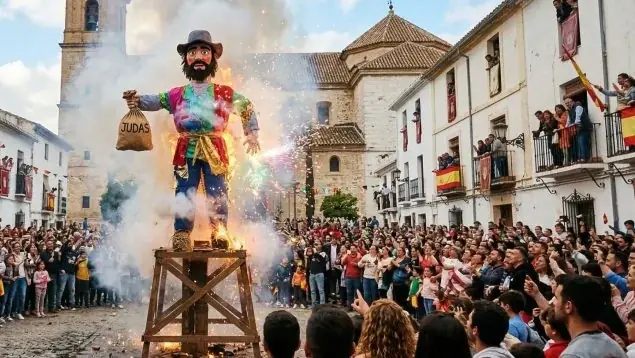 Честване на Quema de Judas в Гватемала