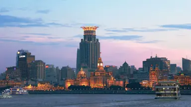 Image of The Bund waterfront in Shanghai