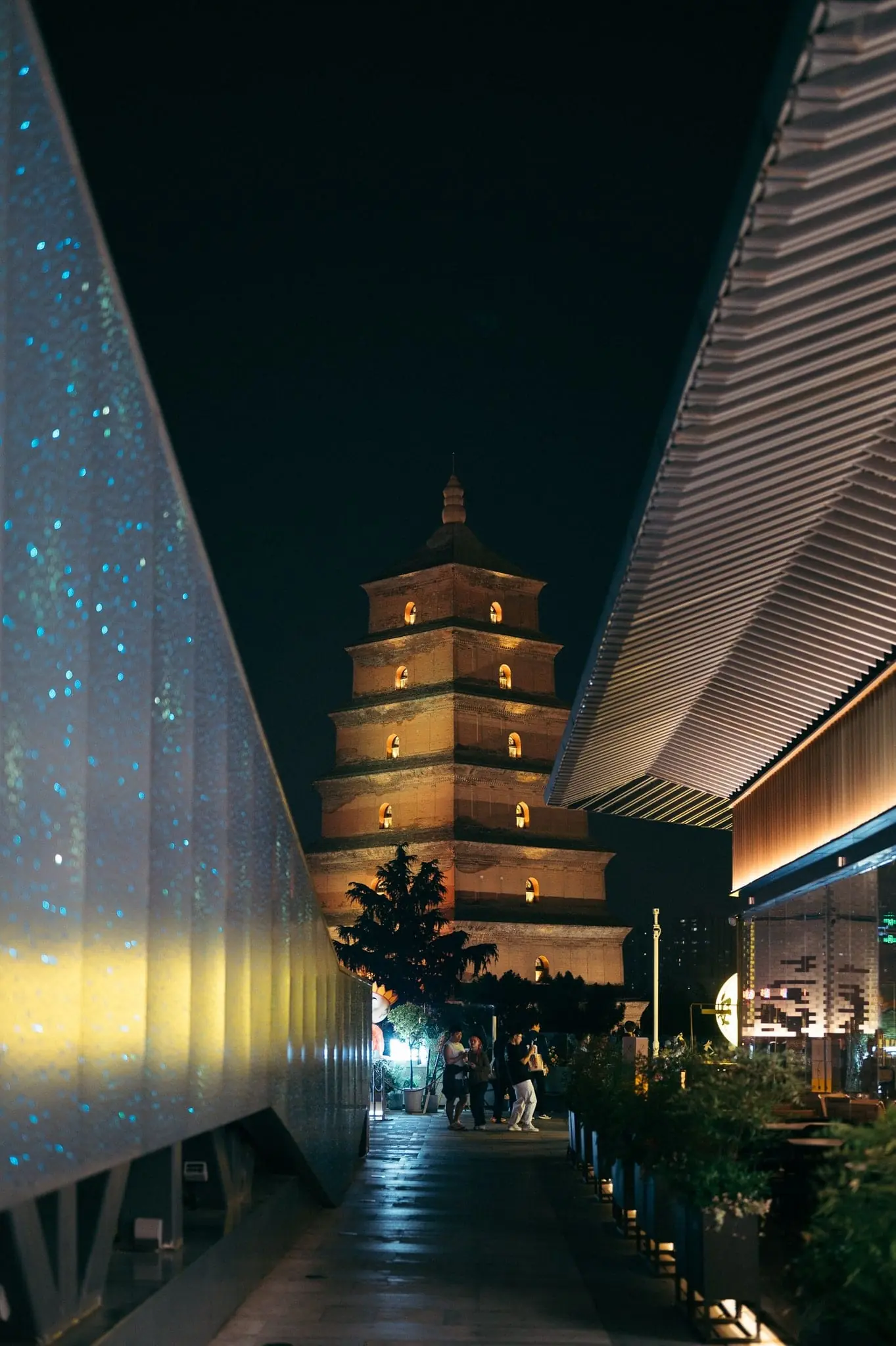 Image of the area around Big Wild Goose Pagoda